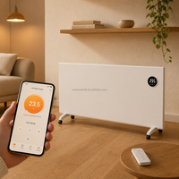 Chauffage infrarouge extérieur en métal, contrôlé par application à distance, classe énergétique IP44, couverture de 249 pieds carrés, portable, électrique