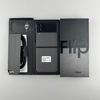 Smartphone Z Flip 4 RAM 8GB Layar AMOLED Lipat 6,7 inci 5G LTE CDMA Tidak Terkunci AS, Pengenalan Wajah Sidik Jari, Grade A+