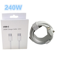 Câble USB-C vers TYPE C de bonne qualité 2m 240w pour iPhone 15 16 17 Pro Max pour iPad Macboo Chargeur de téléphone Câbles de données