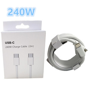 Câble USB-C vers TYPE C de bonne qualité 2m 240w pour iPhone 15 16 17 Pro Max pour iPad <span class=keywords><strong>Macboo</strong></span> Chargeur de téléphone Câbles de données - Product Image 2