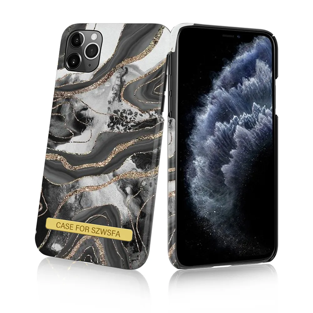 Accessori per cellulari all'ingrosso custodia per telefono in marmo di plastica dura per iPhone 11 Pro MAX 12 Pro 13 PRO XR XS Max X 8 7 Plus 6S