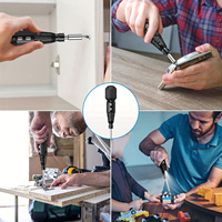 Tournevis électrique et manuel rechargeable 3,7 V, mini-outil sans fil avec lumière LED pour le bricolage domestique
