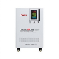 Régulateur de tension triphasé 30 KVA entièrement automatique avec technologie SVC à enroulement en cuivre, écran LCD, fréquence 50 Hz