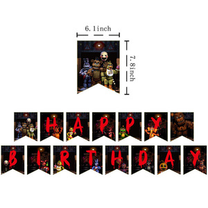 Articoli per Feste a Tema Five Nights at <span class=keywords><strong>Freddy</strong></span>'<span class=keywords><strong>s</strong></span> per Bambini, Palloncini di <span class=keywords><strong>Freddy</strong></span>, Bonnie e Nightmare <span class=keywords><strong>Freddy</strong></span>, Accessori per Giochi e Feste di Compleanno - Product Image 5