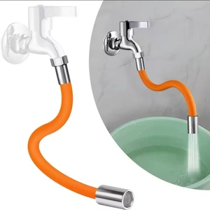 <span class=keywords><strong>Tuyau</strong></span> d'extension universel flexible anti-éclaboussures en forme de robinet orange, design moderne, pour accessoires de robinet de cuisine - Product Image 6