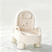 Chaise de lavage antidérapante pour tout-petits en jade, siège de bain et de repas pour salle de bain, couleurs : vert haricot, rose crème, gris brume, blanc crème