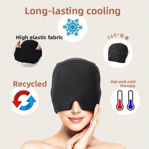 JYM caldo-vendita comodo in maglia maschera per occhi in rilievo per il viso solido <span class=keywords><strong>Gel</strong></span> per la testa calda impacco freddo impacco di ghiaccio impacco di emicrania - Product Image 5