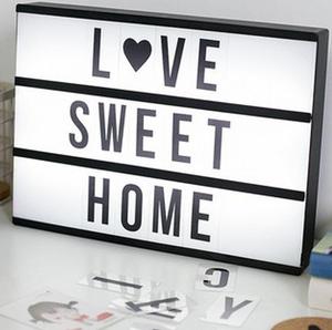 Tùy chỉnh A4 A5 marquee LED hộp đèn trẻ em 'diy Cinema dấu hiệu cho Giáng sinh kỳ nghỉ mini LED lightbox - Product Image 2
