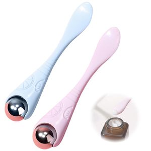 ลูกกลิ้งนวดหน้าสแตนเลสขนาดเล็ก 360 องศา แบบเย็น บรรเทาอาการบวมรอบดวงตา - Product Image 1