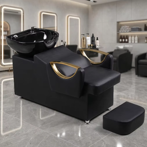 Fauteuil de lavage et de massage professionnel pour salon de coiffure avec bac à shampoing intégré, vente en gros usine - Product Image 1