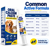 Pâte Articulaire Léchable pour Chiots, Chiens Adultes et Chats avec Carbonate de Calcium, Glucosamine, Chondroïtine, MSM, Collagène et Vitamine D3 60ml