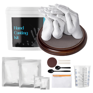 Vente chaude kit <span class=keywords><strong>de</strong></span> coulée 3D <span class=keywords><strong>main</strong></span> <span class=keywords><strong>pied</strong></span> alginate impression poudre enfants adultes commémorer mains kit <span class=keywords><strong>de</strong></span> coulée <span class=keywords><strong>de</strong></span> plâtre - Product Image 1