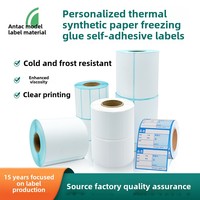 Etiqueta Autoadhesiva de Papel Térmico Antac para Almacenamiento en Frío, con Código de Barras, Triple Protección, para Etiquetas de Embalaje en Bajas Temperaturas Invernales