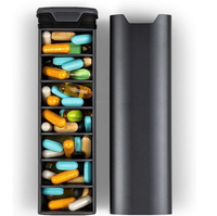Boîte à médicaments portable personnalisable de 7 jours pour un rangement et un emballage faciles des médicaments, pratique à transporter