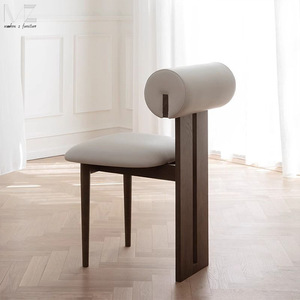 Nordic Design moderno in legno massello sedia da pranzo in tessuto imbottito sedie da ristorante per la casa di Hotel appartamento casa Bar uso cucina - Product Image 1