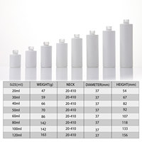Botol Tetes Minyak Esensial Isi Ulang 50ml 1.7oz dengan Pipet Bambu Alami Botol Kaca Tincture Berlapis Putih Matte
