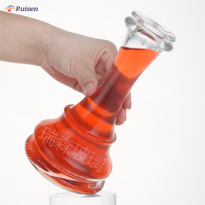 Fabricant Vente en gros Cadeau de Noël Bonhomme en <span class=keywords><strong>pain</strong></span> <span class=keywords><strong>d</strong></span>'épice Forme <span class=keywords><strong>d</strong></span>'arbre Bouteille en verre de <span class=keywords><strong>liqueur</strong></span> en cristal avec bouchon - Product Image 4