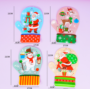 Sacs d'emballage de bonbons de Noël personnalisables sur le thème du Père Noël, refermables et adaptés à l'emballage de cadeaux - Product Image 5