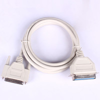 Cable de Impresora DB25M/CN36M con Tornillos Cortos