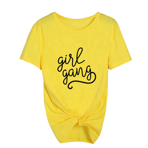 Camiseta de gran tamaño elástica delgada y de primera calidad para mujer, camisas de algodón 100% para mujer, venta al por mayor, camisetas de China para mujer, camisetas para mujer - Product Image 2