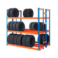 Moto commerciale pour entrepôt étagère de pneus support de stockage de pneus de camion en métal pliant empilable support de pneu pliable