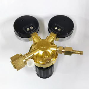 Régulateur de pression de dioxyde de carbone tout en cuivre, manomètre de chauffage, régulateur d'acétylène, vanne et manomètre - Product Image 2
