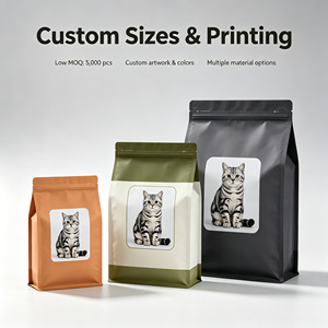 Sachet Doypack Personnalisé en BOPP avec Bec Verseur, Imprimé Offset, Refermable, pour Emballage d'Aliments Secs pour Animaux de Compagnie - Product Image 2