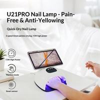Lampe à LED professionnelle à écran tactile pour ongles, avec UV 365nm à séchage rapide, support mains libres pour une efficacité optimale en salon