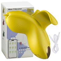 App-gesteuerter Mini-Fingervibrator mit Zungenleckfunktion, weiblicher Masturbator, Nippel-Klitoris-Sexspielzeug für Paare.