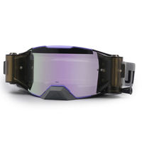 Lunettes de soleil de moto tout-terrain Jiepolly personnalisées pour la course, le motocross, la moto, avec protection UV400 et système Roll-Off