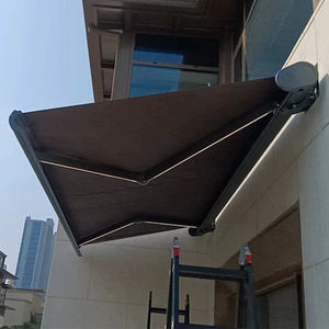 Auvent motorisé à bras articulés de grande taille 4x3,5m 4,5x3,5m 4,5x4m 5x3,5m 5x4m 6x3,5m 6x4m, auvent à cassette intégrale - Product Image 2