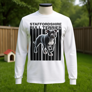 Camiseta de manga larga Staffordshire Bull Terrier con diseño para amantes de los perros - Product Image 3