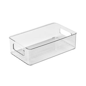Boîte de rangement de bureau en acrylique T-Luxury, organisateur transparent pour cosmétiques, maquillage, soins de la peau, collations, avec poignées, 195g, fabriqué au Zhejiang - Product Image 1