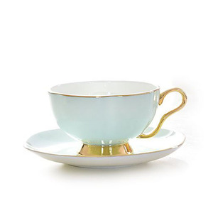 Classic Ceramic <b>Coffee</b> Cup <b>Set</b> Deluxe Eco Friendly Espresso and Tea Cups Saucer Tray - Product Image 1