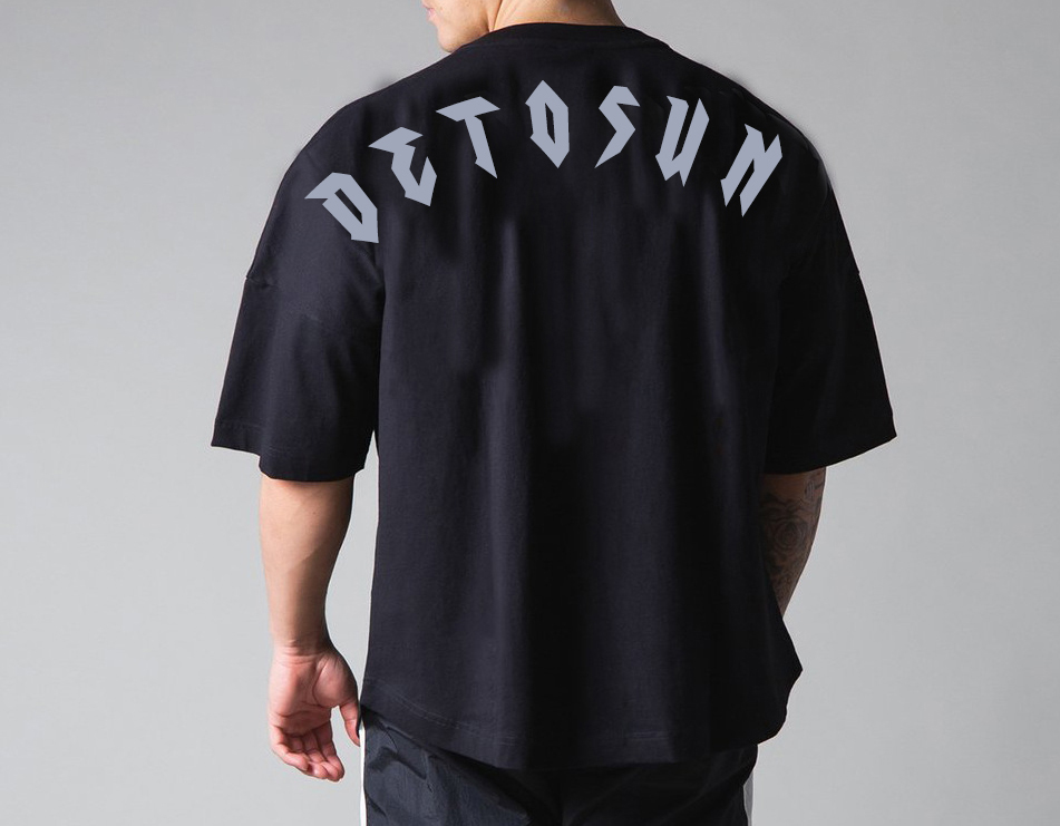 Camiseta oversized en blanco al por mayor para hombres de moda