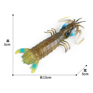 โมเดลพลาสติก PVC รูปกุ้งกุ้งแมนทิสรูปสัตว์ทะเลจำลองของเล่นเพื่อการเรียนรู้ในช่วงต้นของเด็ก - Product Image 6