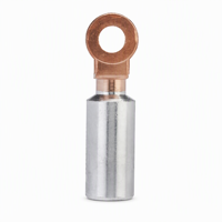 Connecteur de câble bimétallique DTLL à tête ronde en cuivre et aluminium, type boulon, pour transition de câblage