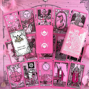 Baraja de Tarot Personalizable de 78 Cartas Impresas en Papel con su Propio Logotipo, Bolsa de Terciopelo y Caja con Folleto para Jugar - Product Image 2