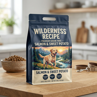 Sachet d'emballage alimentaire pour animaux de compagnie personnalisé, 5 kg/10 kg, à fond carré, scellé sur 8 côtés, imprimé en héliogravure, résistant à l'humidité, refermable avec fermeture éclair et poignée