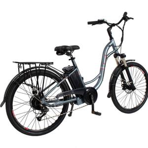 Vélo électrique pour femme 2025, dernier modèle, 500w 48v 15ah, guidon courbé, 7 vitesses, pneu 26'', avec porte-bagages arrière, certificats CE, États-Unis - Product Image 1