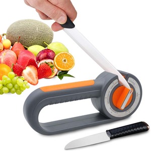 Afilador de cuchillos de cocina profesional 6 en 1, herramienta ajustable de 6 Etapas para Cuchillo de Chef, cuchillo dentado, tijeras, afilado - Product Image 5