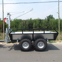 Remorque de Jardin Haute Capacité pour VTT, Chariot de Transport Agricole, Kits de Remorques Forestières pour Motos et VTT