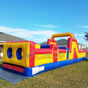 Wholesale giant kids commercial jumping bouncy castle combo bouncer outdoor inflatable obstacle course - Product Image 1