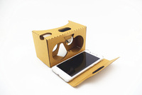 Lunettes 3D VR Box pliables en papier compatibles Google Cardboard pour commandes en gros, avec logo OEM pour promotions et cadeaux d'entreprise