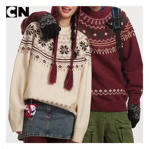 GRS Certification <b>Sweater</b> Manufacturer Wholesale Custom Men Cotton <b>Vintage</b> Fair Isle Winter Knitwear Pullover <b>Sweater</b> Unisex - Product Image 2