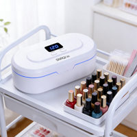 SNRQI Boîte de stérilisation pour ongles en matériau durable S5, Meilleure vente, Stérilisateur portable pour outils de maquillage, téléphones, brosses à dents et couteaux