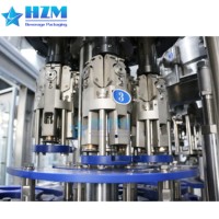 Máquina Llenadora de Bebidas Carbonatadas Totalmente Automática 3000BPH SS316, Envasadora de Botellas de Vidrio de Grado Alimenticio con Enjuague a Contrapresión, Tapadora, Certificación CE ISO