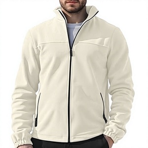 Men's Full Zip <b>Fleece</b> Jacket Stand Collar Polar Outerwear Lightweight Warm Casual Winter Coat - Product Image 1