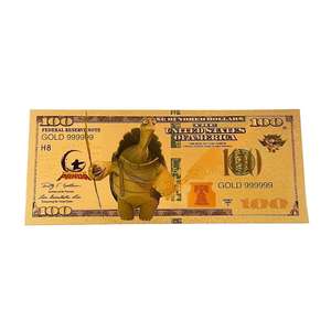 Nouvelle Banque de billets commémorative plaquée or 24 carats, motif Animaux de l'Association d'Anime Japonaise <span class=keywords><strong>Kung</strong></span> <span class=keywords><strong>Fu</strong></span> <span class=keywords><strong>Panda</strong></span>, objet de collection et cadeau - Product Image 5