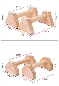 Wood <strong>Parallettes</strong> <strong>Bars</strong> Push up <strong>Bar</strong> - Product Image 3